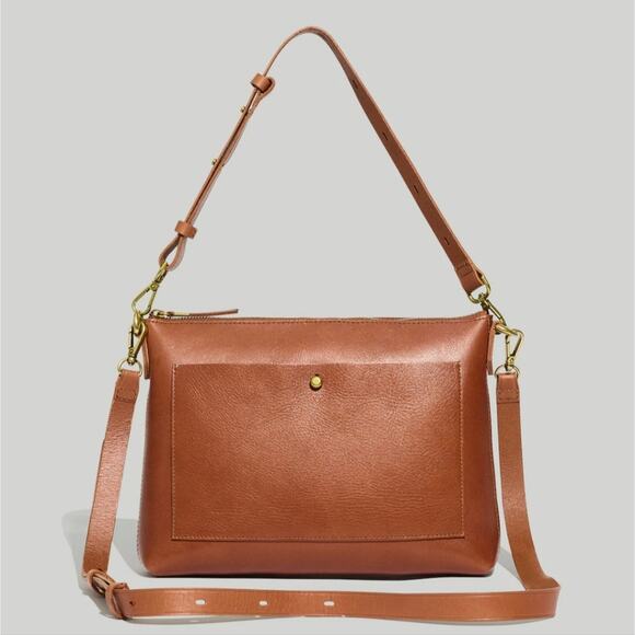 NEW Madewell Transport Crossbody Shoulder Bag English Saddle - Picture 2 of 16